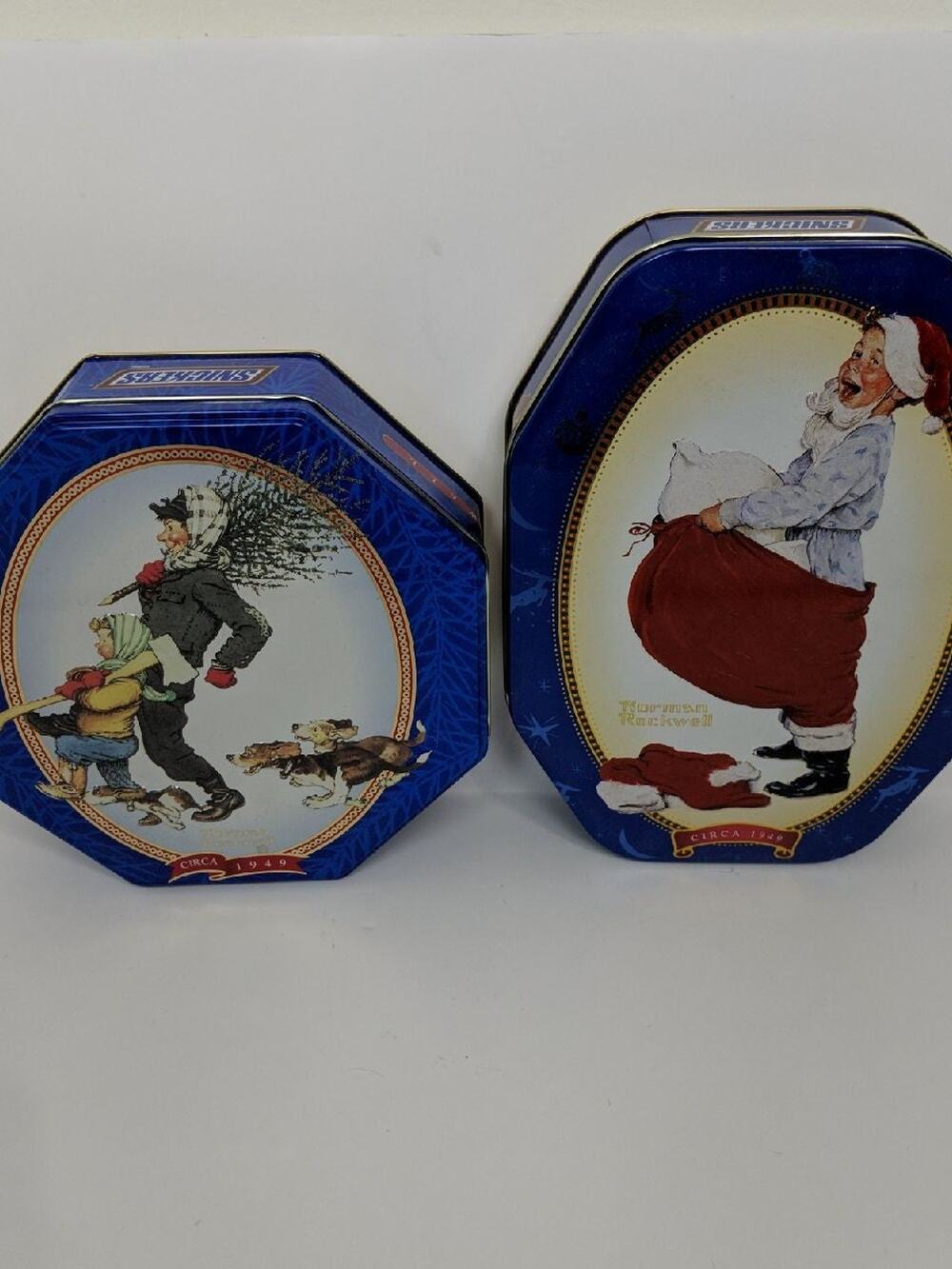 Snickers Collector Christmas Tins '97&98